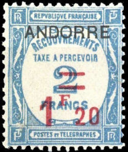 1931, Andorra Französische Post, P 12, **