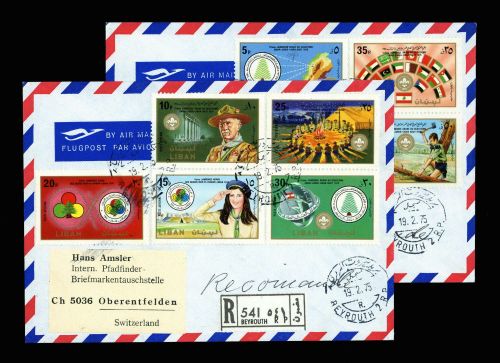 1944, Int.Organisationen,Pfadfinder,, Li 1196-1205, FDC