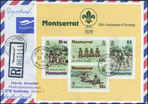 1979, Int.Organisationen,Pfadfinder,, Mont Bl. 18, Brief
