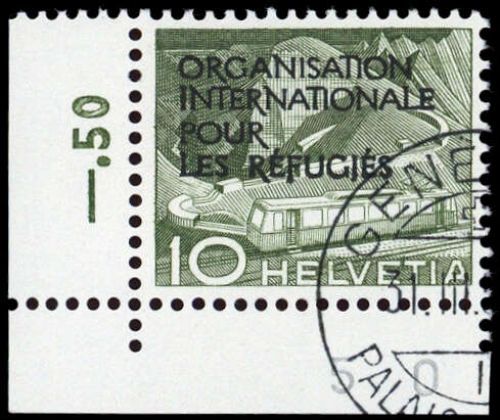 1950, Schweiz Internationale Flüchtlingsorganisation OIR, 2 PF ...