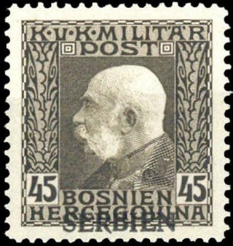 1914, Österreich Feldpost Serbien, 13, **