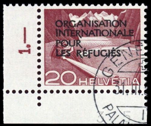 1950, Schweiz Internationale Flüchtlingsorganisation OIR, 3 PF ...