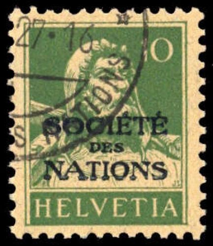1922, Schweiz Völkerbund SDN, 2 (DD), cto