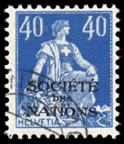 1922, Schweiz Völkerbund SDN, 8 PF 02a, cto