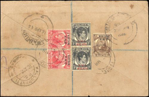 1945, Malaiische Staatenbund Britische Milititär Verwaltung, 1, ...