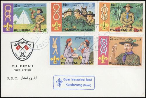 1971, Int.Organisationen,Pfadfinder,, Fu 679-83 A, FDC