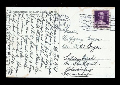 1939, Panama Kanalzone, 96 A, Brief