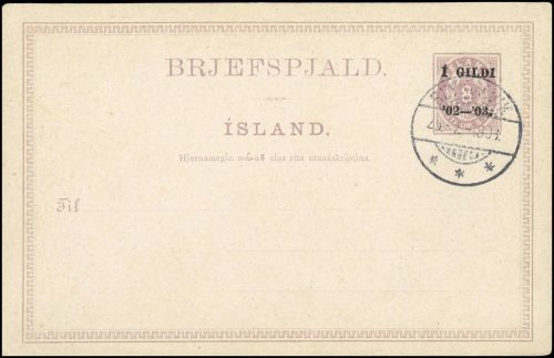 1902, Island, P 14, Brief