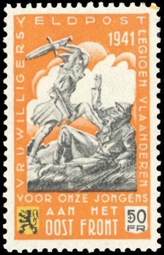 1941, Deutsche Besetzung II. WK Belgien Flämische Legion, III, **