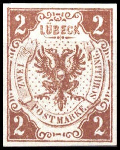 1859, Altdeutschland Lübeck, 3, (*)