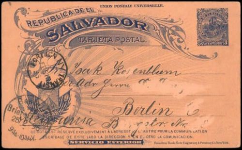 1896, Salvador, P 38, Brief