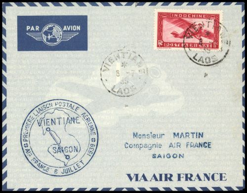 1939, Französisch Indochina Südchina A: Allg. Ausg., 232, Brief