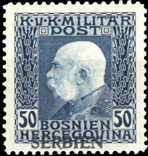 1914, Österreich Feldpost Serbien, 14, **