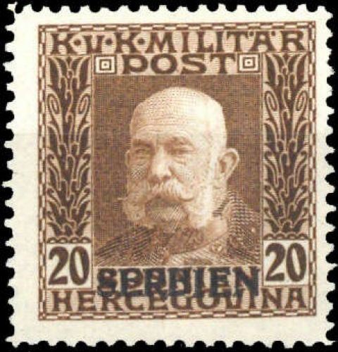 1914, Österreich Feldpost Serbien, 8, **