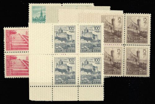 1941, Deutsche Besetzung II. WK Estland, 4-9 (4), **