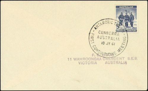 1961, Australische Gebiete in der Antarktis, 6, Brief