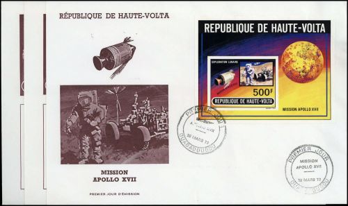 1973, Burkina Faso, Bl. 10 u.a., FDC