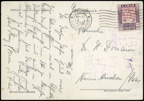 1931, Italienisch-Libyen, 74, Brief