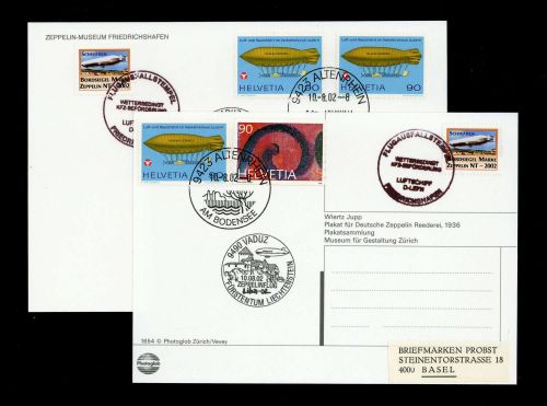 2002, Zeppelin,Zeppelinpost NT, LZ07 D-LZFN, Brief