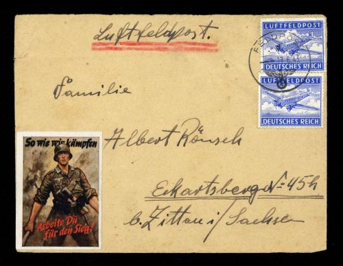 1942, Deutsche Besetzung II. WK, Feldpostmarken, 1 A (2), Brief
