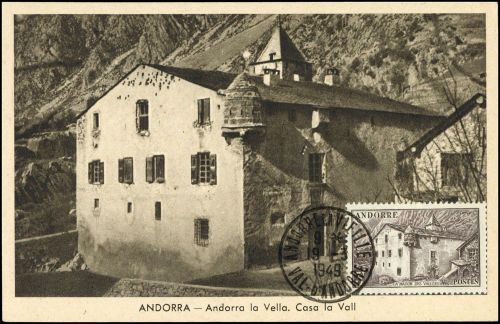 1944, Andorra Französische Post, 109 MK, Brief