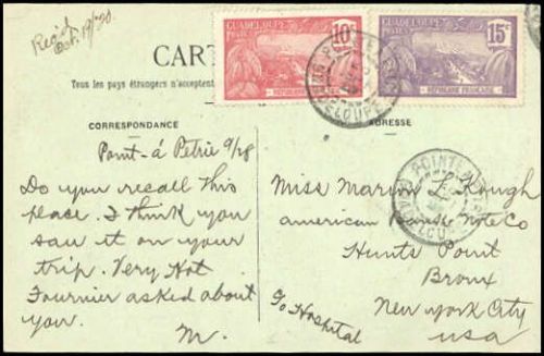 1905, Guadeloupe, 56-57, Brief
