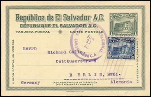 1916, Salvador, P 79 u.a., Brief