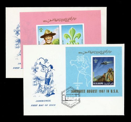 1967, Int.Organisationen,Pfadfinder,, Bl.34-35, FDC
