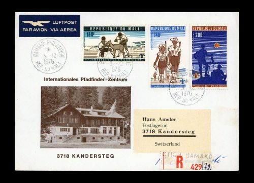 1976, Int.Organisationen,Pfadfinder,, Mali 539-41, Brief