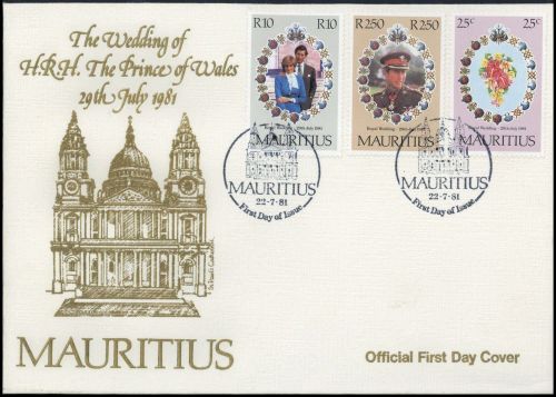 1981, Mauritius, 516-18, FDC