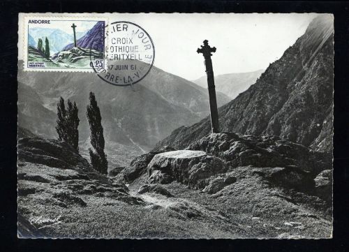 1961, Andorra Französische Post, 168 MK, Brief
