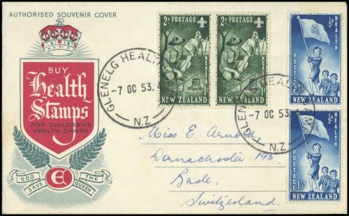 1953, Neuseeland, 328-29 (2), FDC