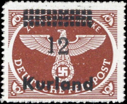 1945, Deutsche Besetzung II. WK Kurland, 4 B III, **