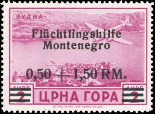 1944, Deutsche Besetzung II. WK Montenegro, 28, **