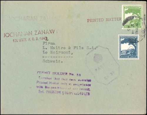 1927, Palästina, 52-53, Brief