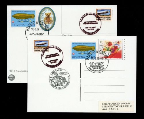2002, Zeppelin,Zeppelinpost NT, LZ07 D-LZFN, Brief