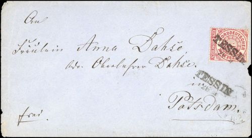 Altdeutschland Mecklenburg Schwerin, NDP 16, Brief