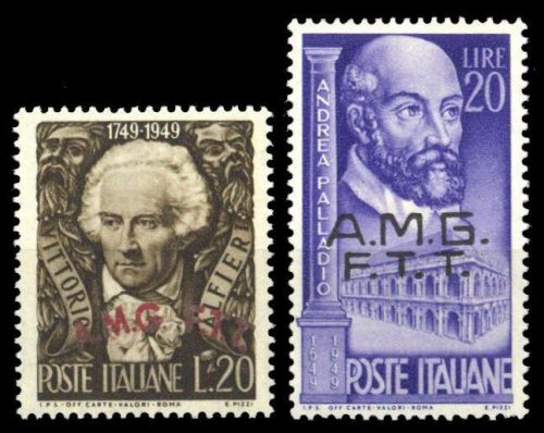 1949, Triest Zone A, 72+73, **