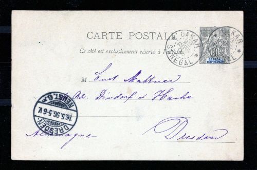 1892, Senegal, P 1, Brief
