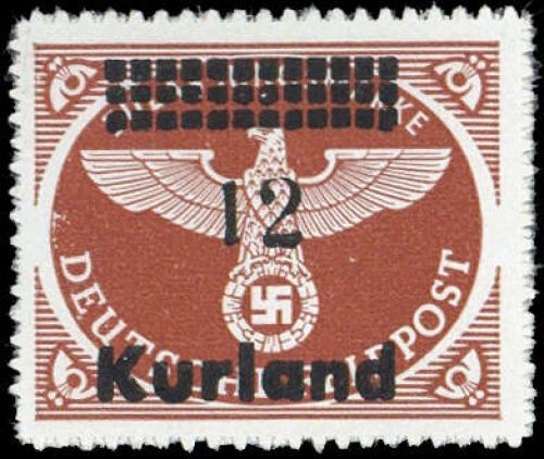 1945, Deutsche Besetzung II. WK Kurland, 4 B, **