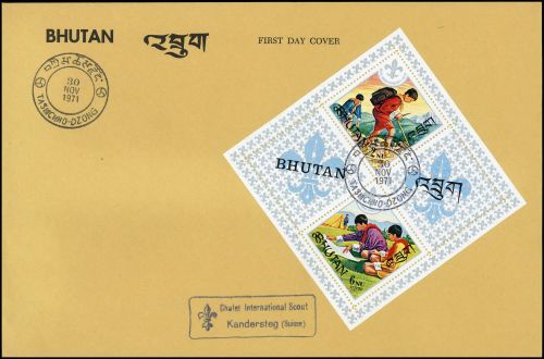 1971, Int.Organisationen,Pfadfinder,, Bh Bl.47 A, FDC