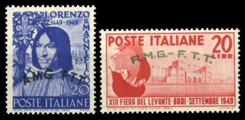 1949, Triest Zone A, 74+75, **