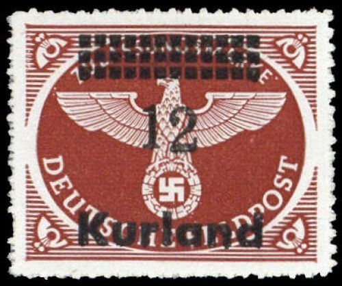 1945, Deutsche Besetzung II. WK Kurland, 4 B III, **