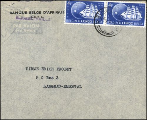 1949, Belgisch Kongo, 290 (2), Brief