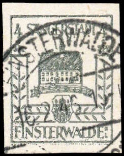 1946, Deutsche Lokalausgabe Finsterwalde, 2 z, gest.