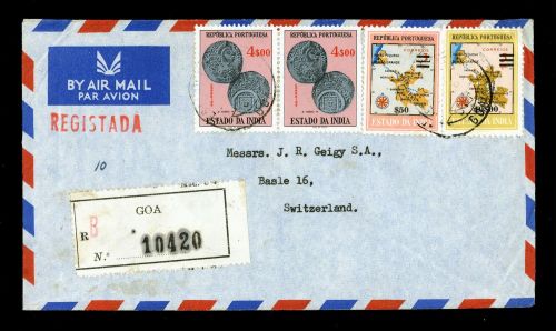 1959, Portugiesisch Indien, 561 u.a., Brief