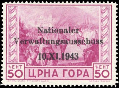 1943, Deutsche Besetzung II. WK Montenegro, 11, **
