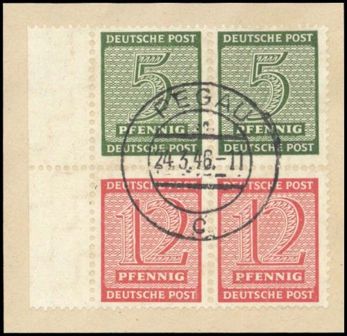 1945, SBZ Westsachsen, S Zd 4 (2), Briefst.