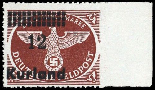 1945, Deutsche Besetzung II. WK Kurland, 4 B II, **