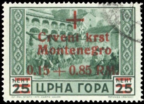 1944, Deutsche Besetzung II. WK Montenegro, 29, cto